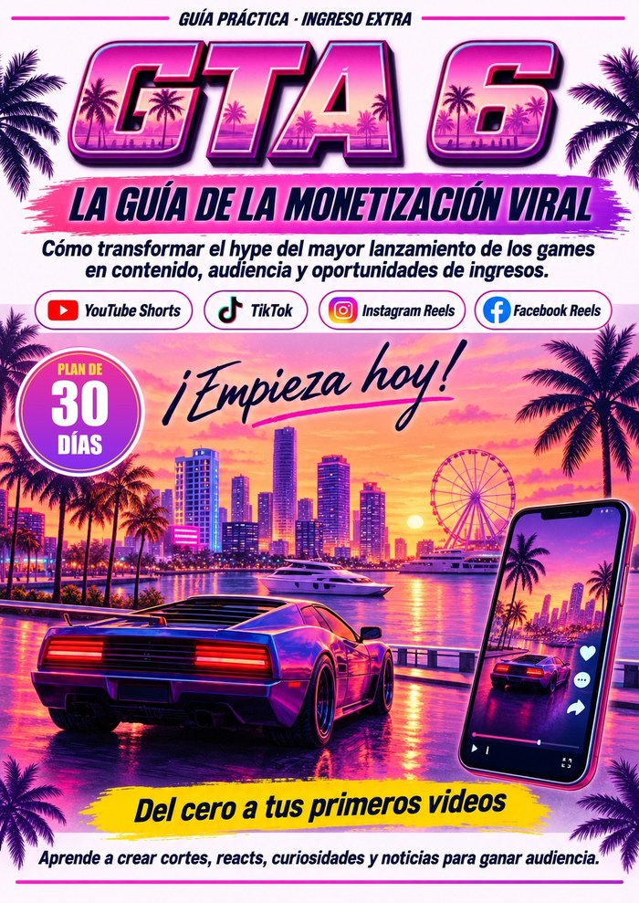 Portada de la guía GTA VI: La guía de la monetización viral